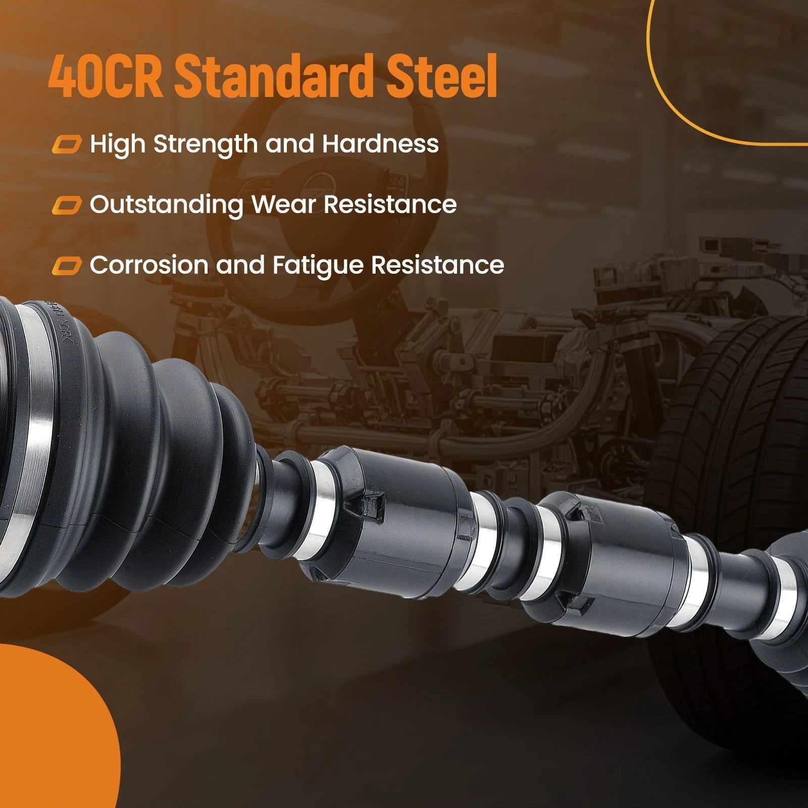 1pc Front Right CV Axle Shaft for Honda Civic (2017–2021)