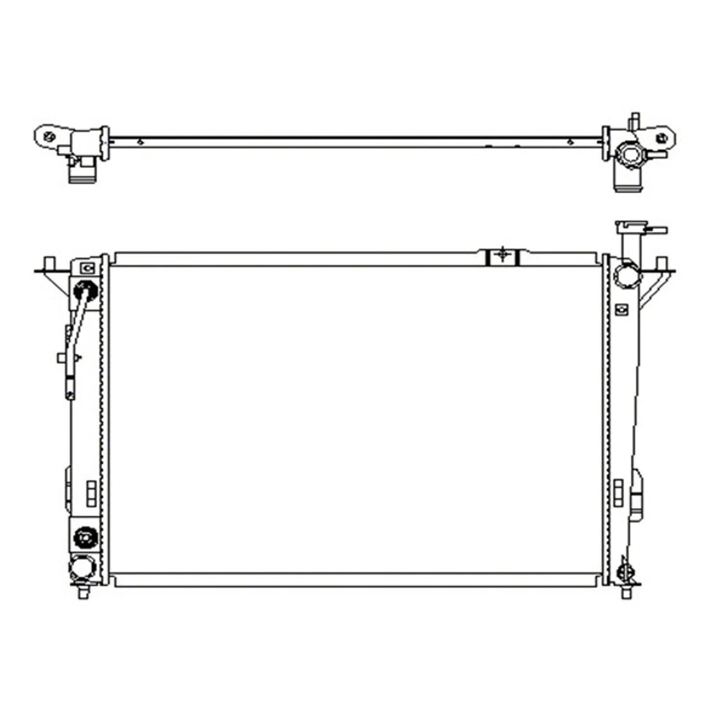 Replacement Plastic Aluminum Radiator for Ford Ranger PX (2011–2018)