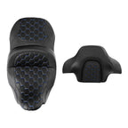Driver Passenger Seat Backrest for Harley Street Tri Glide (2014-2023) Black Blue