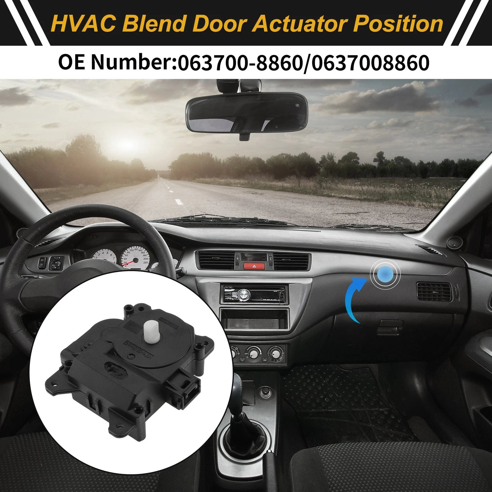 HVAC Heater Blend Door Actuator for Toyota 4Runner (No. 063700-8860)