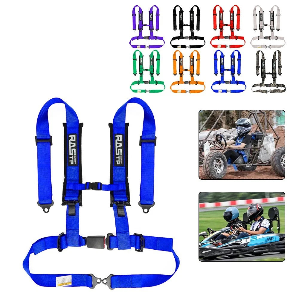 Set of 4 Universal 2" Racing Seat Belt Harness for ATV UTV Go-Kart