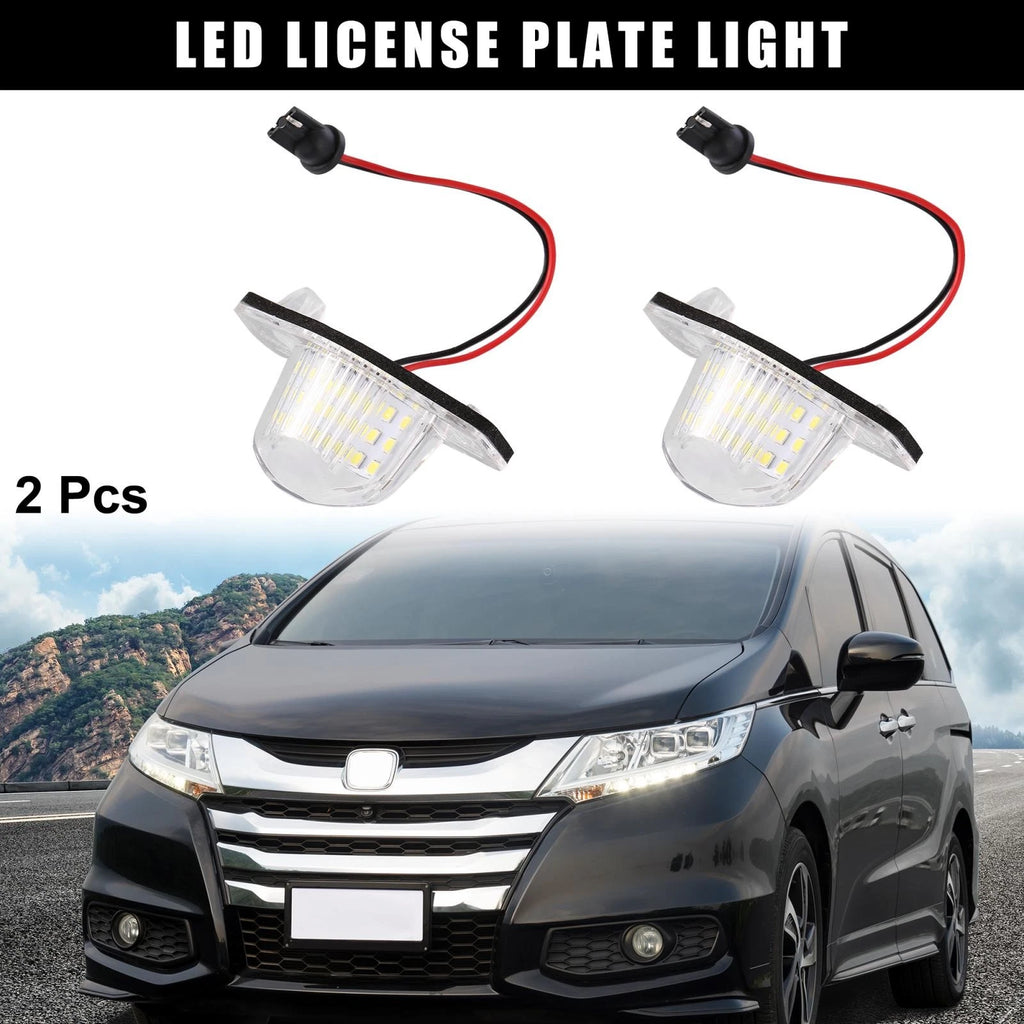 2X LED License Plate Light for Honda Odyssey CR-V (2011–2017)