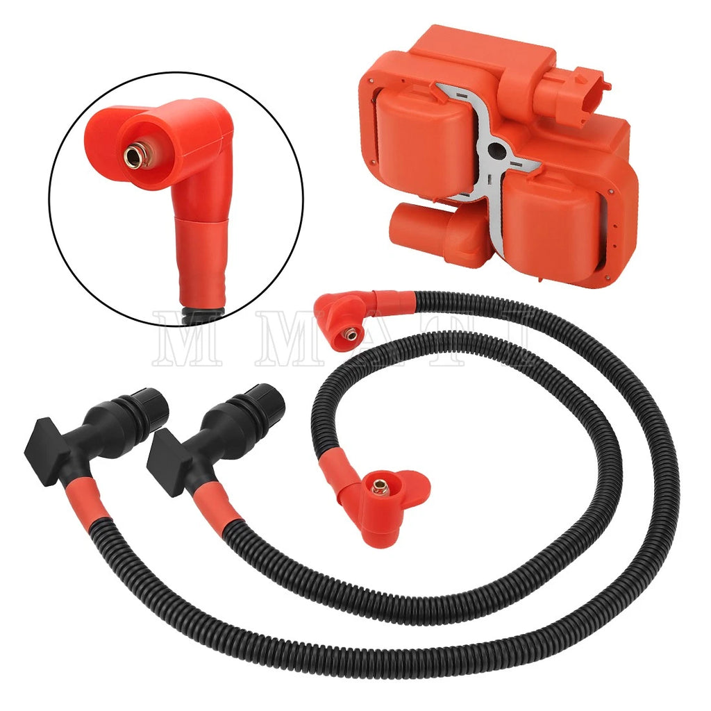 Ignition Coil with Spark Plug Wire for Polaris RZR Ranger 800 (2008–2014) 4010425 4013078