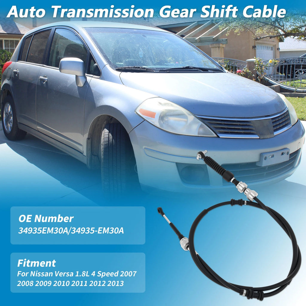 Auto Shift Transmission Cable for Nissan Versa 1.8L (2007–2013) 34935EM30A