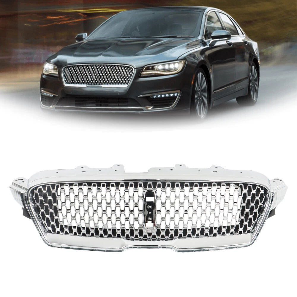 Nickelplated Plastic Front Upper Grille for Lincoln MKZ (2017–2019)