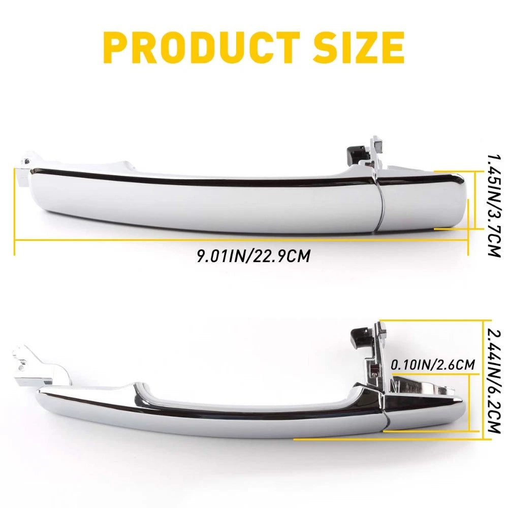 Set of 4 Outside Door Handles for Nissan Rogue Murano (2003–2007)