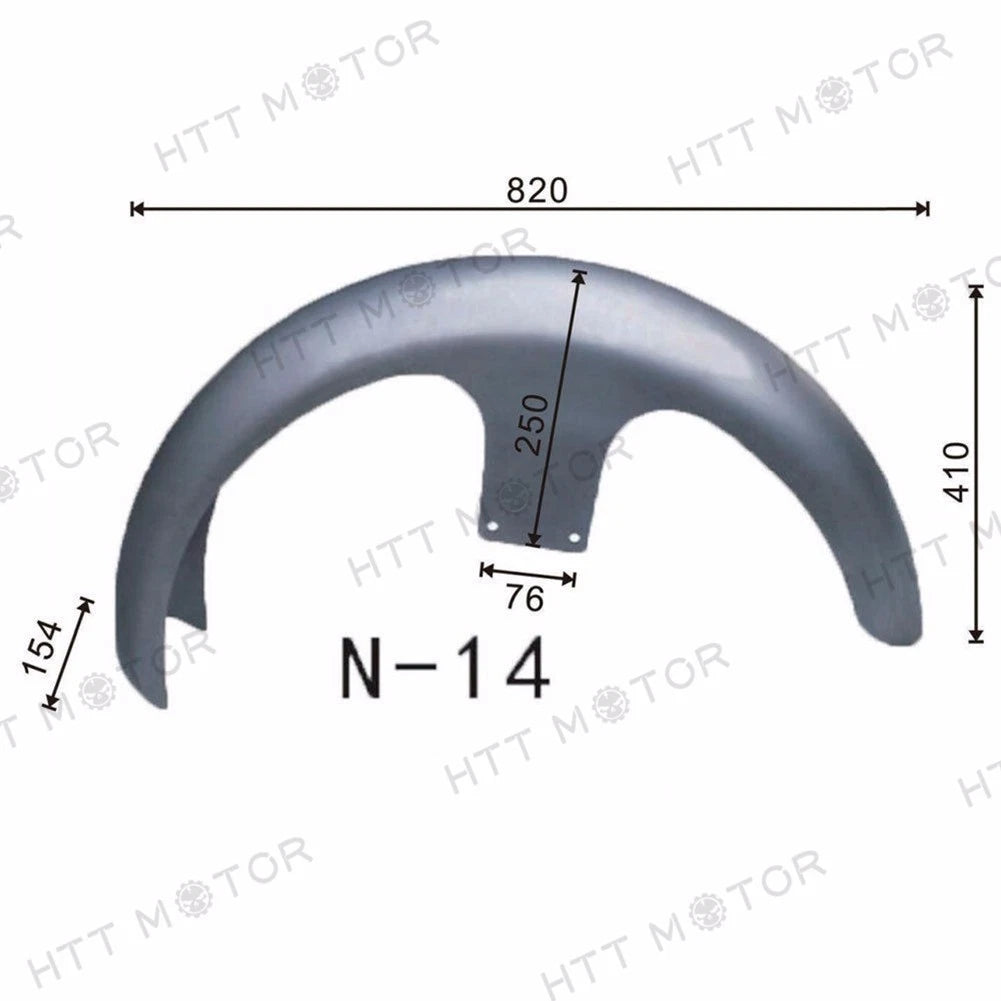 6" Wide Front Fender for Harley Bagger Touring FLH FLTR (2014–2023)