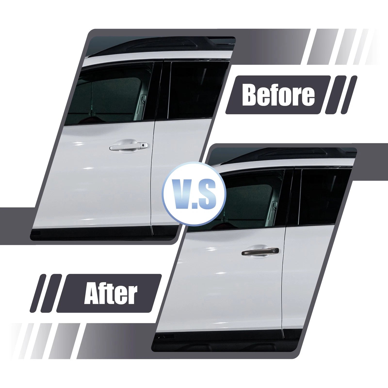 Set of 4 Exterior Door Handle Covers for Subaru Outback Legacy WRX Forester (2015–2022)