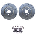 Hella Rear Rotors & Low-Met Disc Brake Pad Kit for Mercedes W222 S-Class (2014–2020)