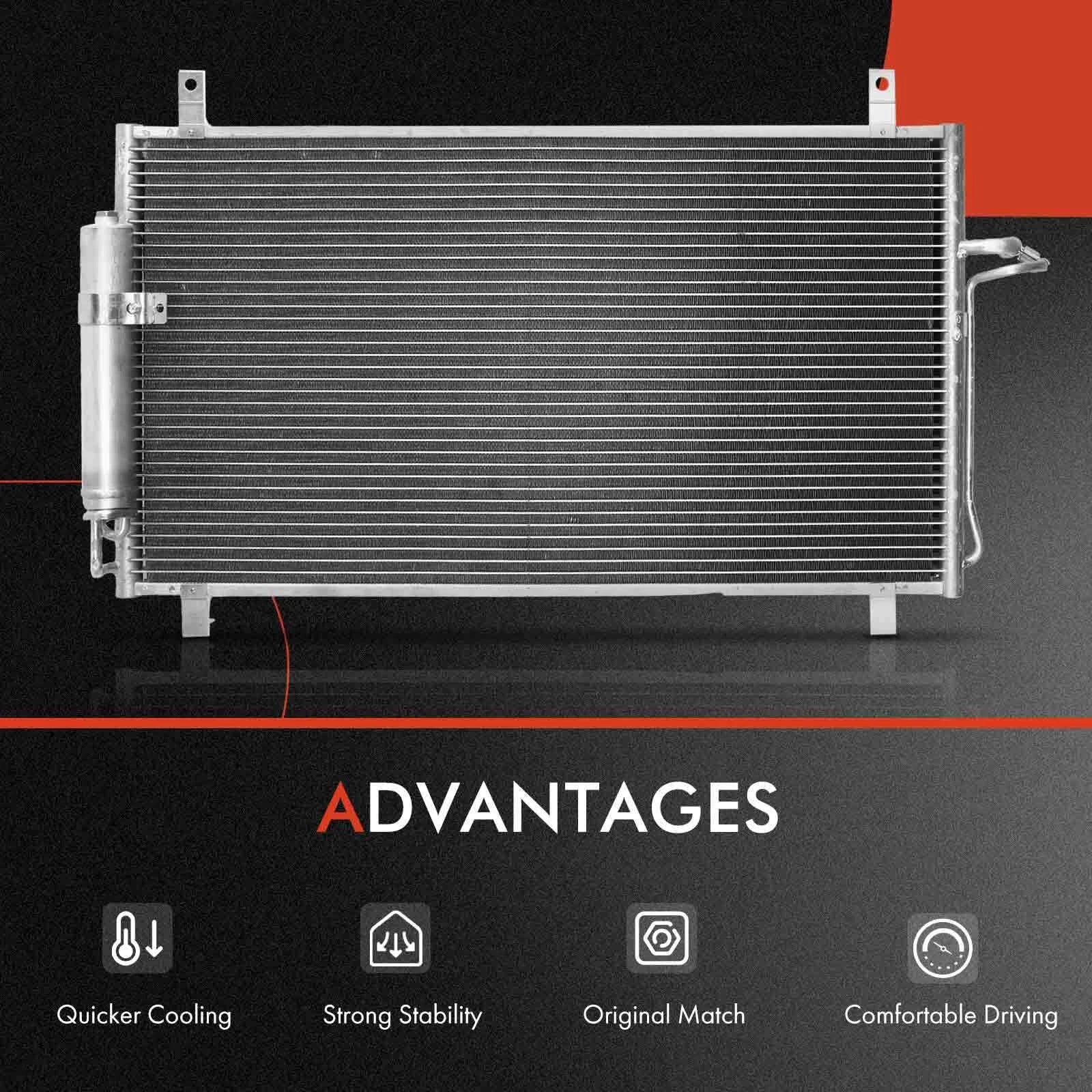 A/C Condenser & Dual Cooling Fan Kit for Nissan 350Z (2003–2007)