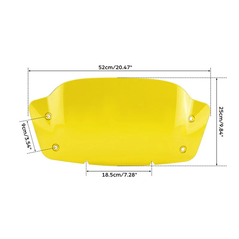 Yellow Windshield for Harley CVO Street Glide FLHXSE (2023–2025) FLHX (2024–2025)