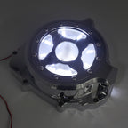 Chrome Left Engine Stator Cover w/ White LED for Honda CBR 600RR (2003–2006)