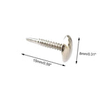 100Pcs Upholstery Nails Tacks for Furniture Decor (Silver)