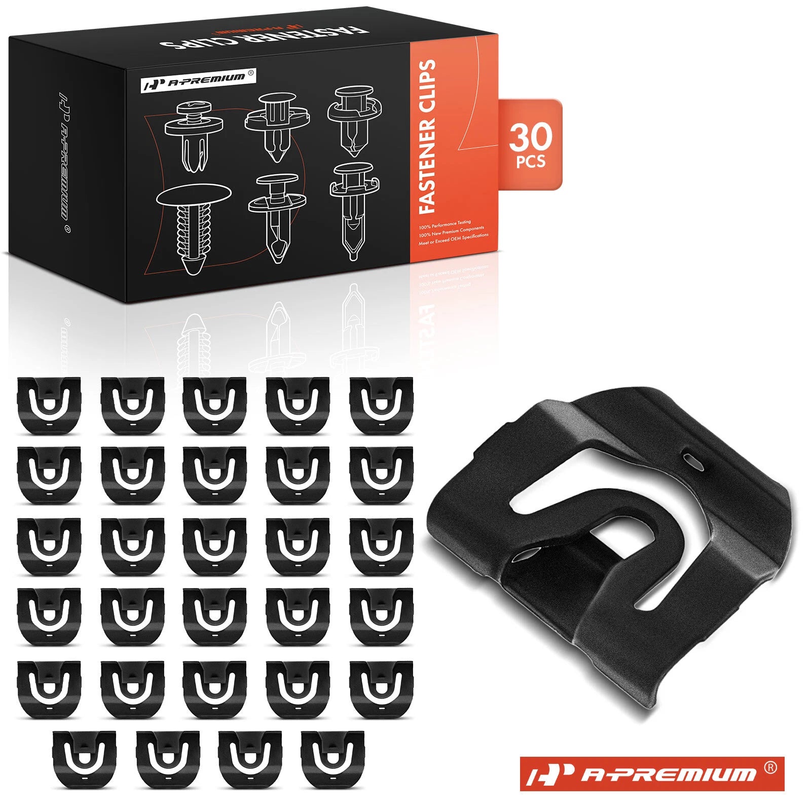 30Pcs Window Glass Reveal Moulding Clips for Chevy Buick Pontiac (1965–1970)