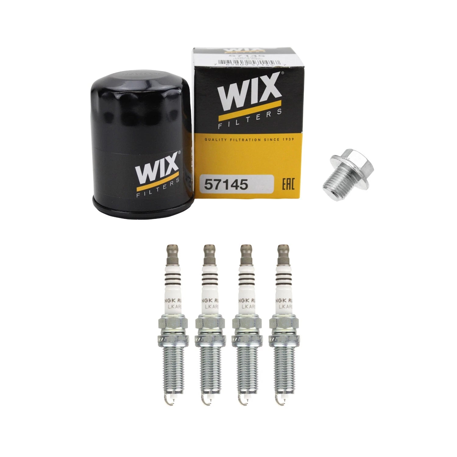 Wix Engine Oil Filter & NGK 6 Ruthenium HX Spark Plugs for Lexus LS500 (2018–2023)