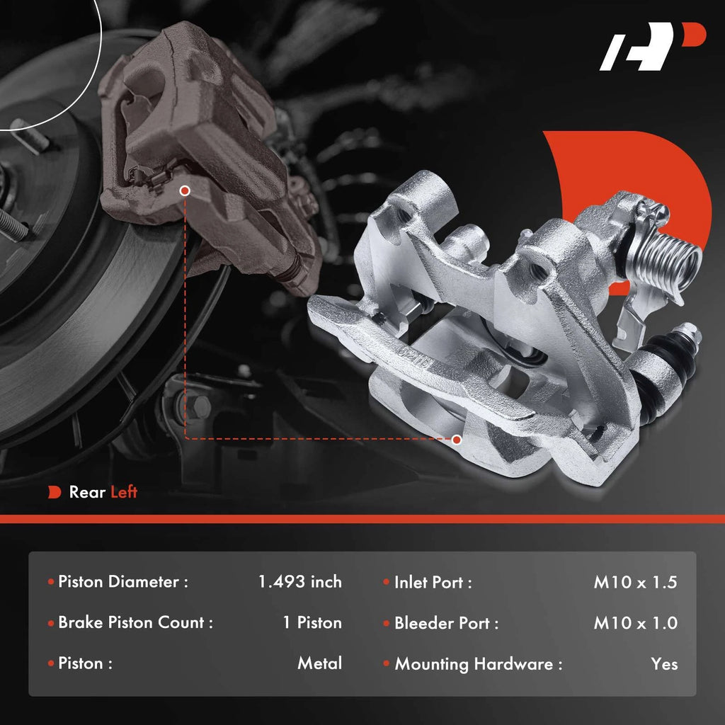 Rear Left Disc Brake Caliper w/ Bracket for Buick LeSabre (2000-2005)