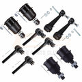 10pc Suspension Kit for Dodge Ram B1500 B200 B250 2WD (1994–2001)