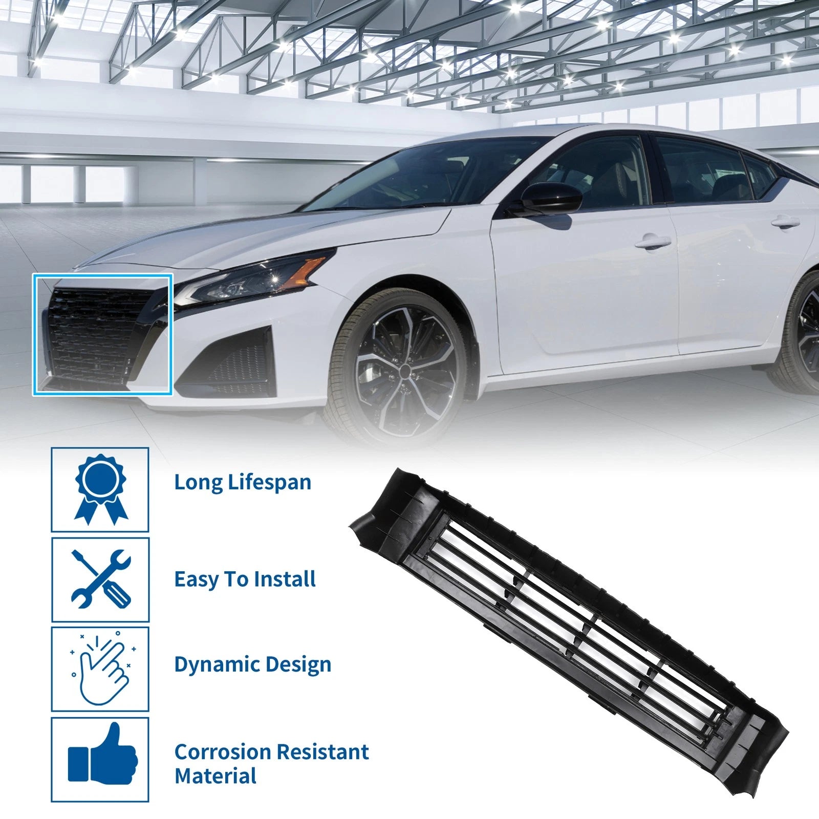 Front Air Shutter Assembly for Nissan Altima (2019–2023) 62330-6CT0A