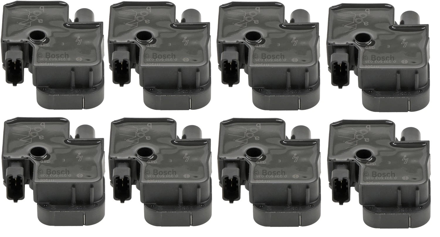 Set of 8 Ignition Coils for Mercedes W202 W210 S202 S210 C140 (Bosch 0221503035)