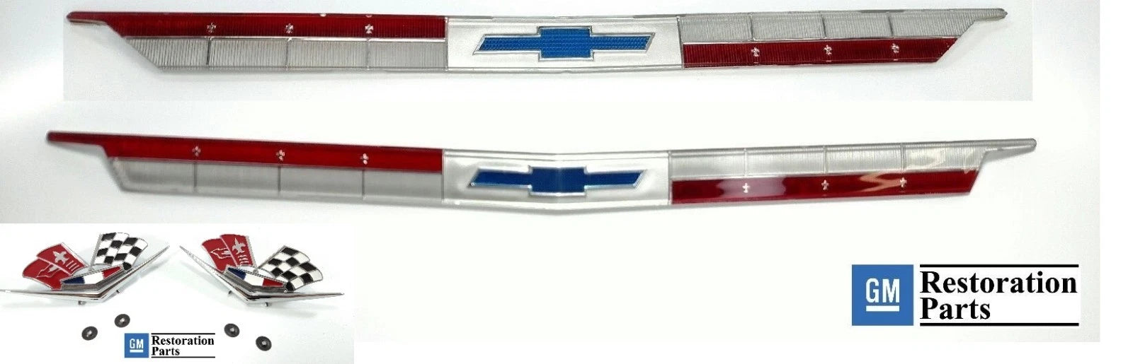 Set Chevy Emblems for Impala Bel Air Fender (1963–1963)
