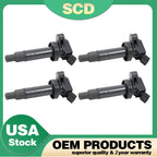 Set of 4 Ignition Coils for Toyota Corolla Celica Matrix (2000–2006) UF247 9091902239
