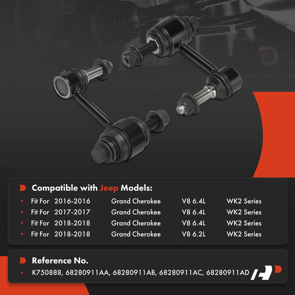 2X Front Stabilizer Bar Link for Jeep Grand Cherokee (2016-2018)