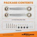 2X Front Sway Bar Links for Jeep Wrangler JK JKU JL (2007–2021)