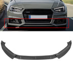Carbon Look Front Lip Spoiler for Audi A4/S4 (2017–2019)