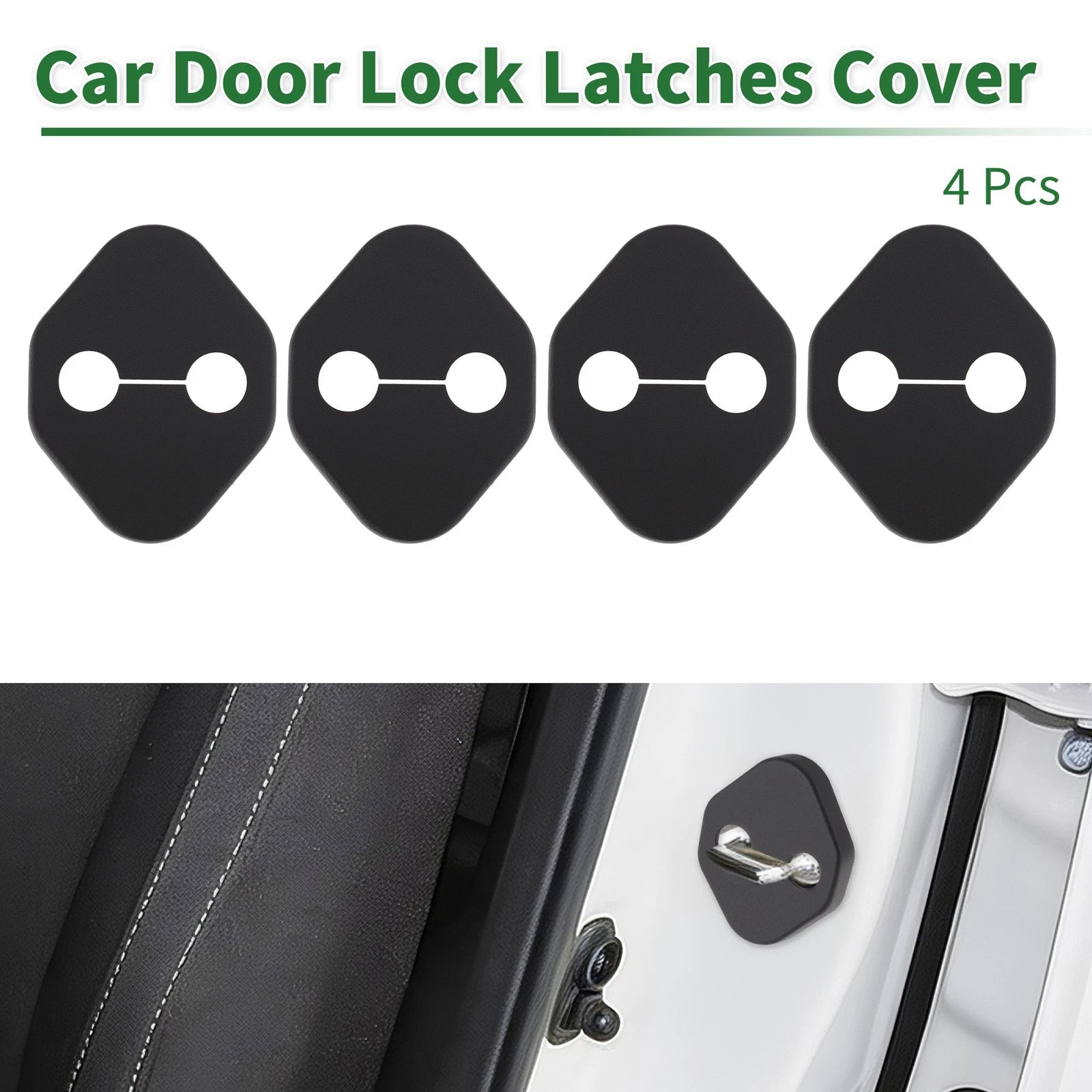 Set of 4 Door Lock Latches Covers for Honda Civic (2006–2025), HR-V (2016–2025)