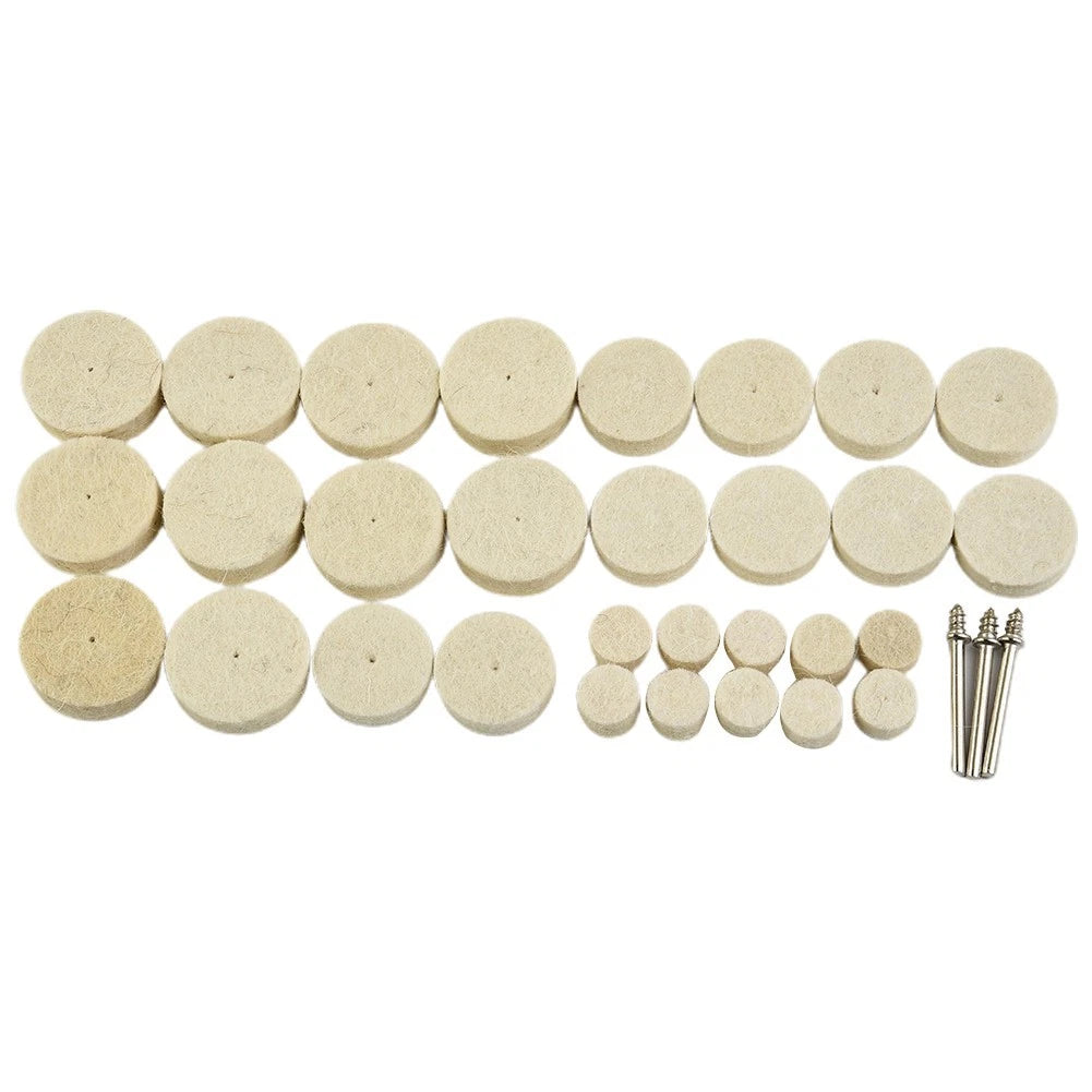 33pcs Buffing Wheel Kit for Rotary Tool Accessory (3mm)