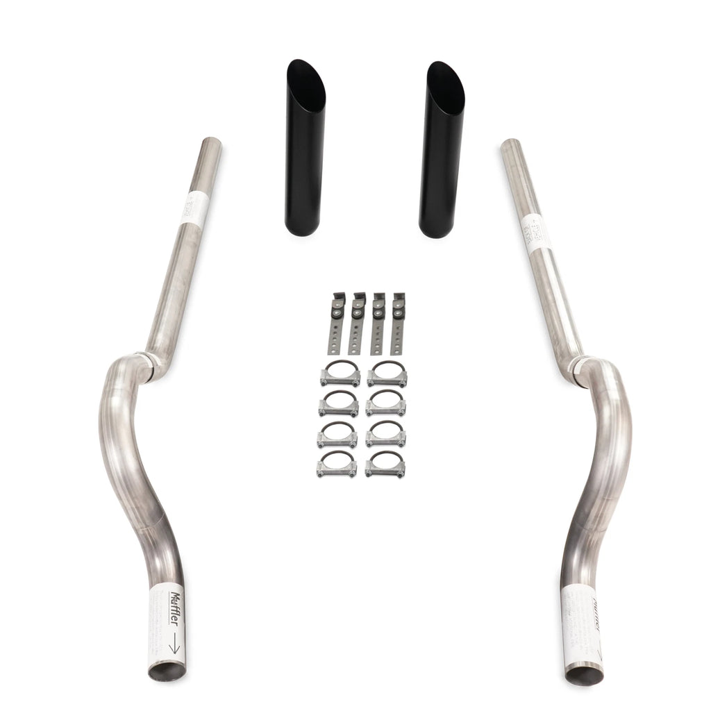 2.5" Dual Exhaust Kit for Mopar B Body (1962–1974) Rear Exit BW Tips