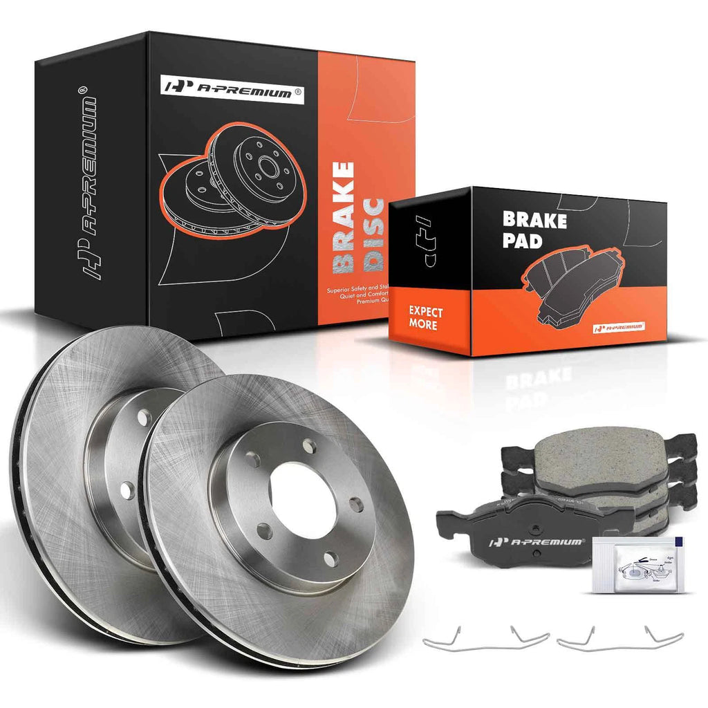 Front Disc Brake Rotors & Ceramic Pads for Ford Escape (2001–2007)