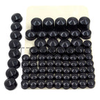 Black Bolt Toppers Caps for Harley Davidson Dyna Glide (1991–2012)