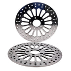 1 Pair Front Brake Rotor Disc for Harley Dyna (2007–2017) - Stainless Steel