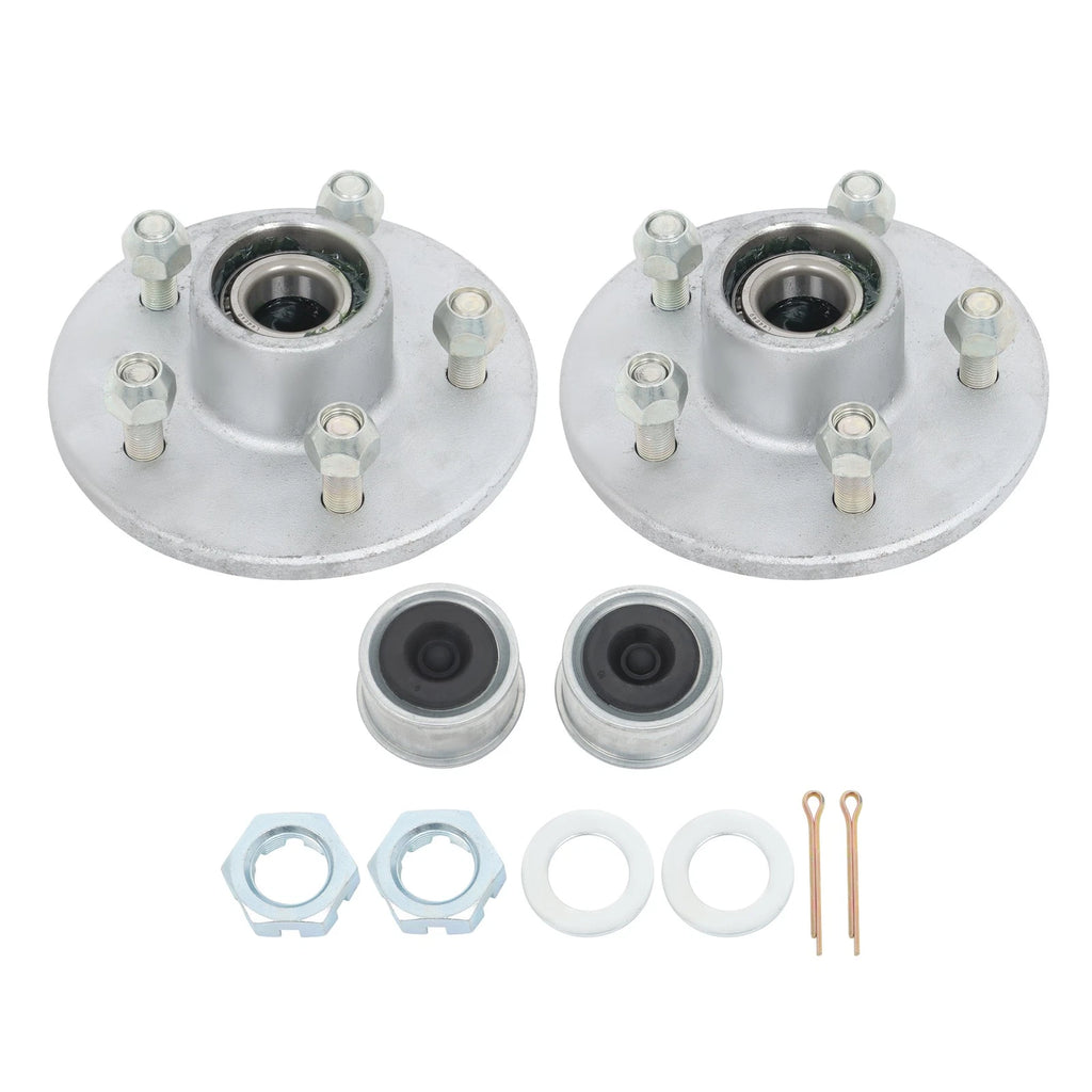Galvanized Hub Kit for Boat Trailer 5 Lug (3500 lbs)