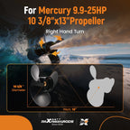 3 Blade Propeller for Mercury 9.9-25HP (1980–2005)