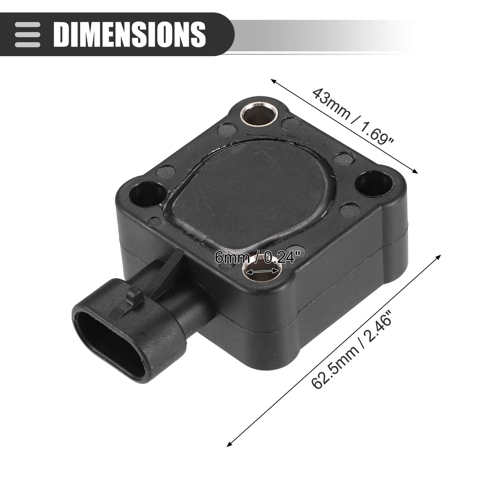 Throttle Position Sensor for Dodge D350 (1989–1993) No. 4638631/4728881/4746965
