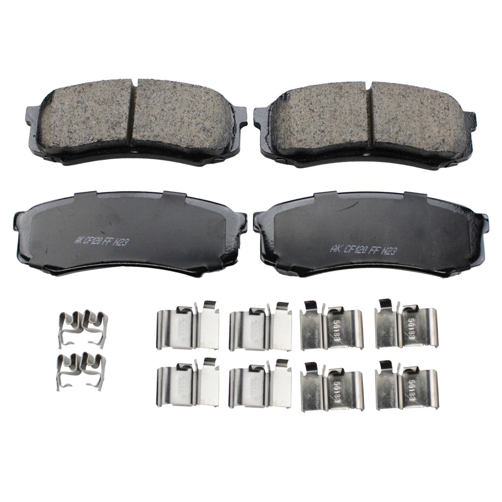 Set of 4 Akebono ProACT Rear Ceramic Brake Pads for GX460 GX470 4Runner FJ Cruiser (2010–2023)