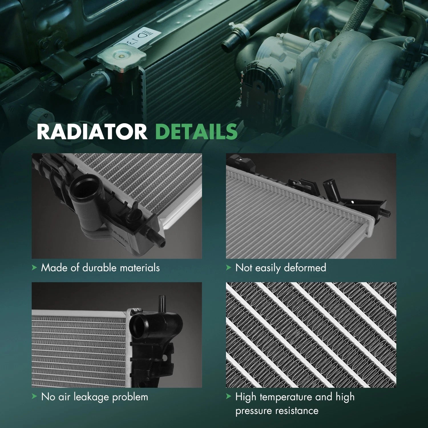 Radiator for Lincoln MKS, Ford Edge (2007–2015)