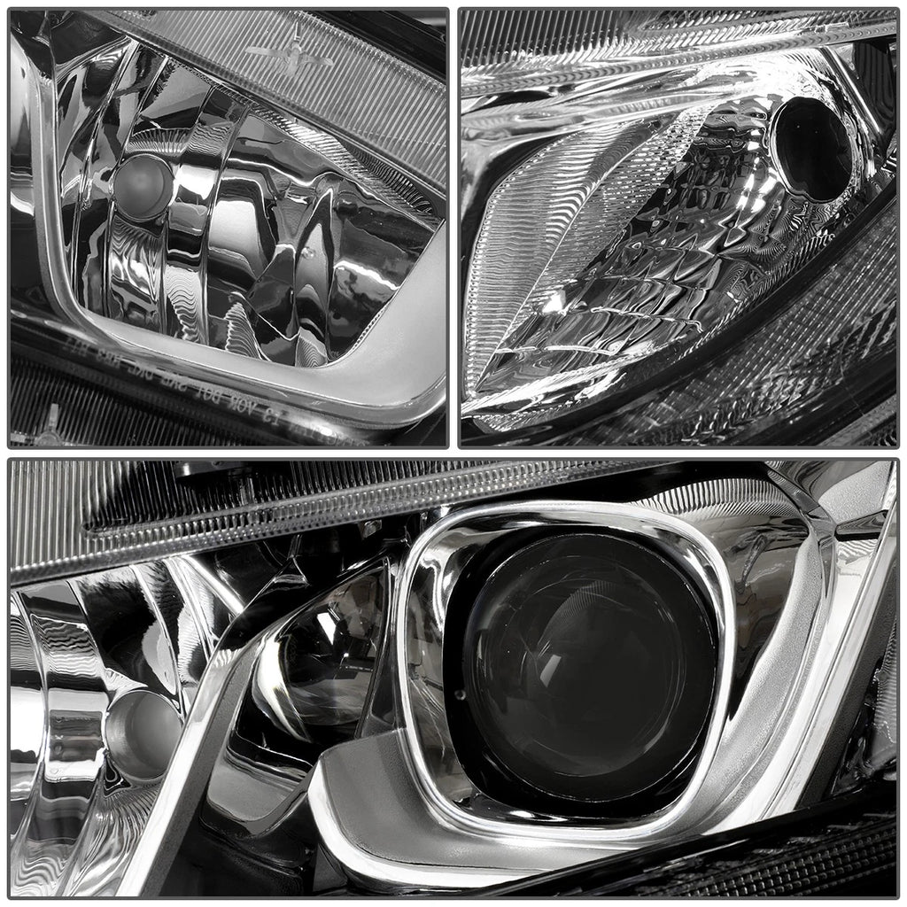 LED Tube Projector Headlight Lamp for Honda Civic (2016–2020) - Driver Side, Chrome