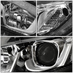 LED Tube Projector Headlight Lamp for Honda Civic (2016–2020) - Driver Side, Chrome