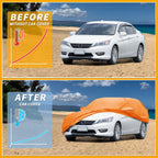 Waterproof Car Cover for Honda Accord (210D-PU, Orange, All Weather)