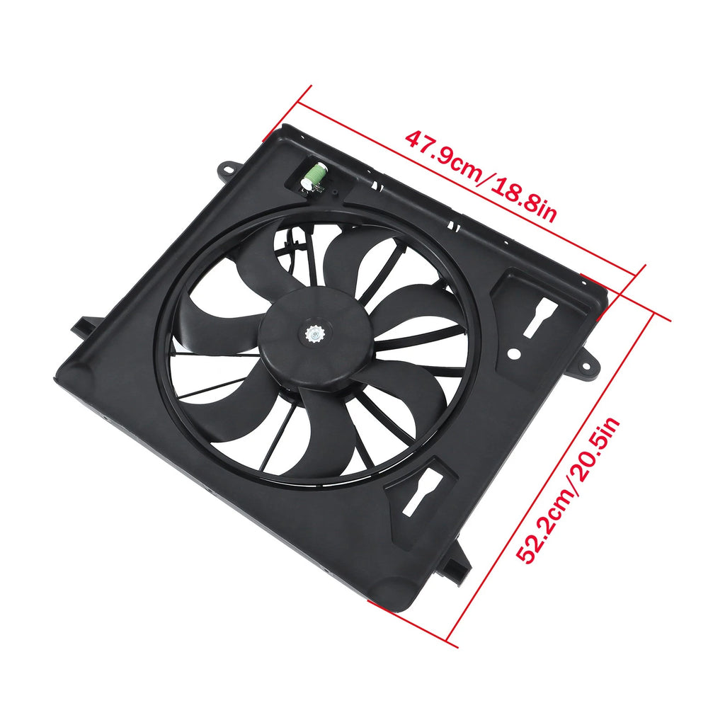 Radiator Cooling Fan Assembly for Jeep Wrangler JK (2007–2011)