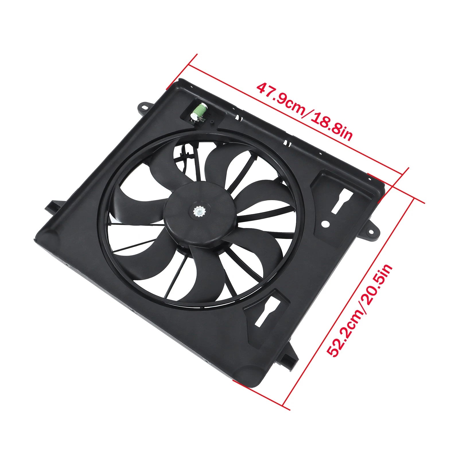 Radiator Cooling Fan Assembly for Jeep Wrangler JK (2007–2011)