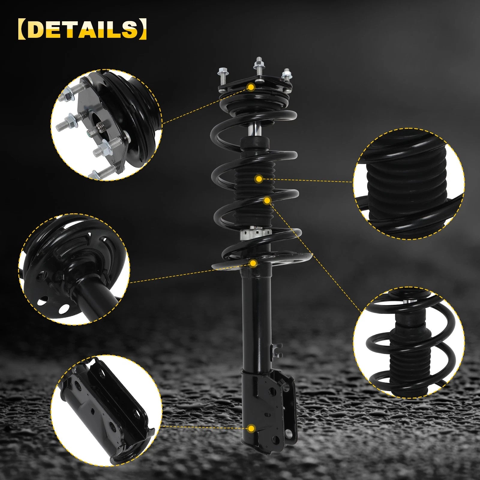 Set of 2 Complete Struts for Ford Explorer FWD