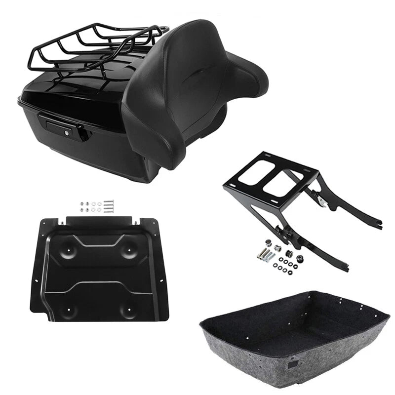 Trunk Backrest Mount Rack Plate for Harley Heritage Classic FLHCS (2018–2026)