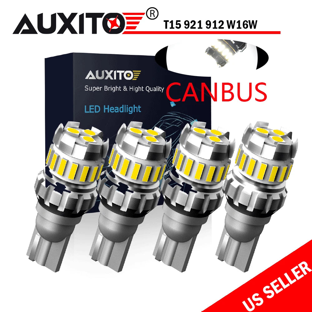 Set of 4 LED Reverse Back Up Light Bulbs for Multiple Vehicles