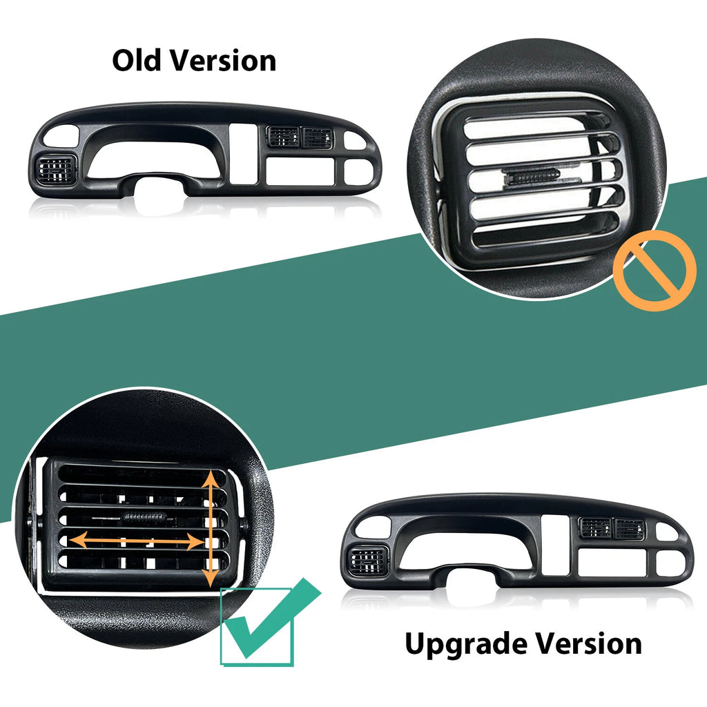 Dashboard Bezel for Dodge Ram 1500 2500 3500 (1998-2002) - Black