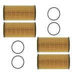 Oil Filter Kit Set of 4 for Audi A3 VW Golf Jetta (2006-2018)