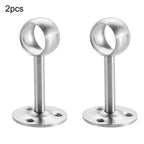 2X Stainless Steel Curtain Brackets for Easy Installation